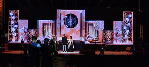 Led Stage Design Sangeet Stage Led Decor Led Wall Backdrops