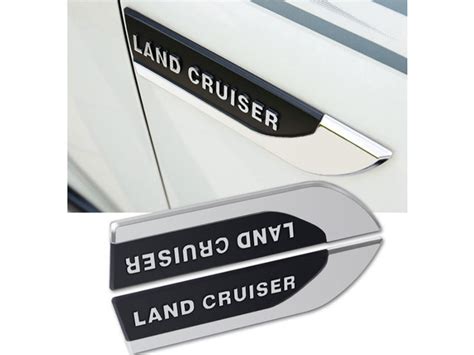 Тюнинг Land Cruiser 200 Накладки на боковые крылья, черные с хромом, 2 ...