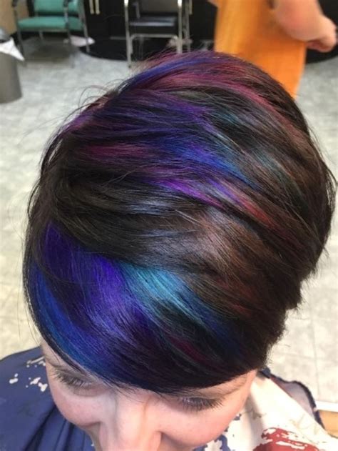 Med Tech Запись со стены Galaxy Hair Color Oil Slick Hair Color