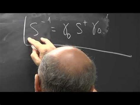 Relativistic Quantum Mechanics Lecture Of Youtube