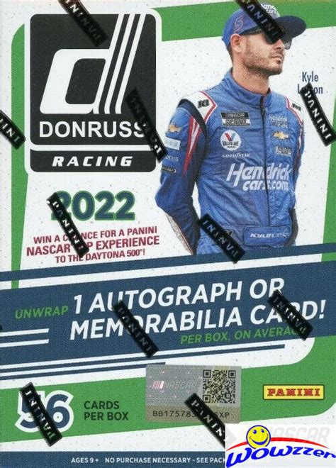 Panini Donruss Nascar Racing Sealed Blaster Box Auto Mem Lime