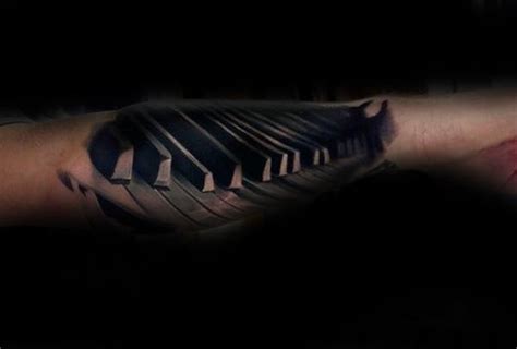 Piano Tattoos For Men Music Instrument Ink Design Ideas