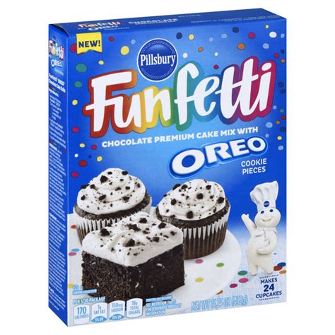 Pillsbury Funfetti Chocolate Cake Mix With Oreo Cookie Pieces Hy Vee