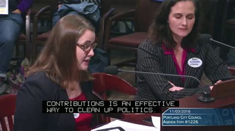 Susan Mottet Testifies On Open And Accountable Elections In Portland