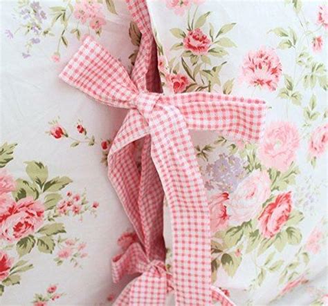 Fadfay Cotton Bed Sheets Set Rose Floral Bed Sheets 4 Piece Queen Size