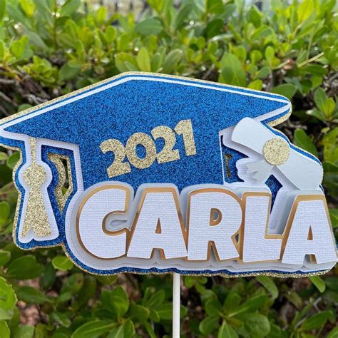 Graduation Cake Topper Personalized Graduation Topper Grad Cake