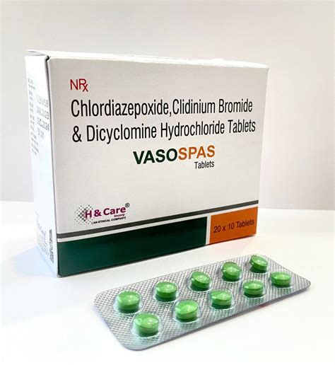 Chlordiazepoxide Clidinium Dicyclomine Tablets Vasorex Latest Price