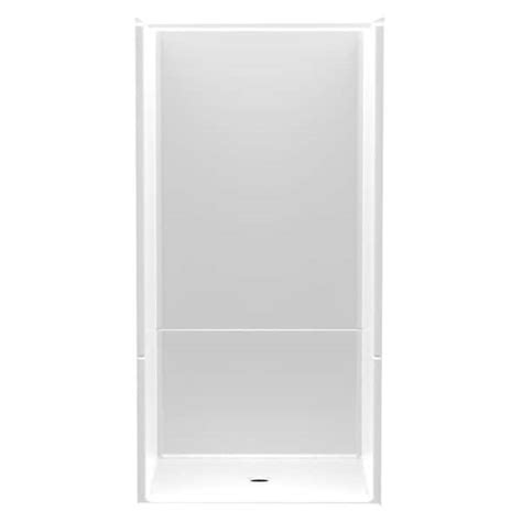 Aquatic Accessible Acrylx 36 In X 36 In X 75 In 2 Piece Shower Stall