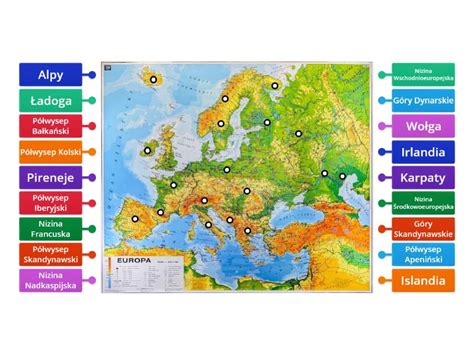 Mapa Fizyczna Europy Grzybno Labelled Diagram