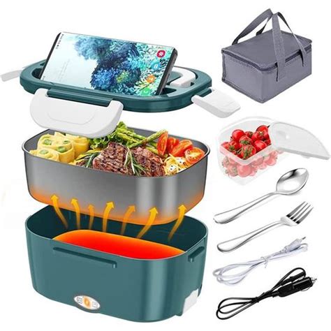 Boîte Chauffante Pro 3 en 1 Lunch Box Électrique 1 5L Gamelle