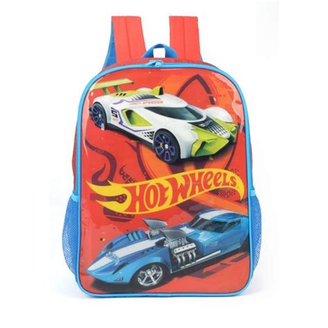 Mochila Luxcel Hot Wheels Laranja Is Hw Shopee Brasil