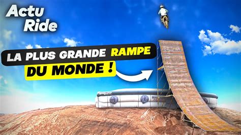 La Plus Grande Rampe Du Monde En Motocross Un Saut De 20m En VTT Au