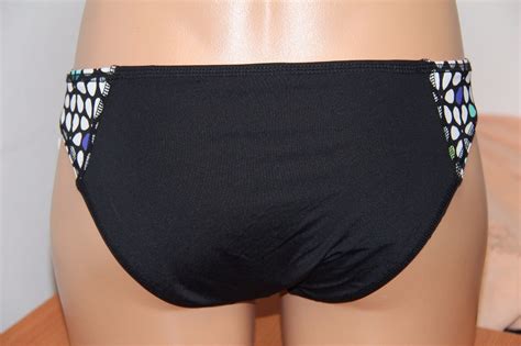 NWT Anne Cole Locker Swimsuit Bikini Bottom Sz XS S M L BLK Multi EBay