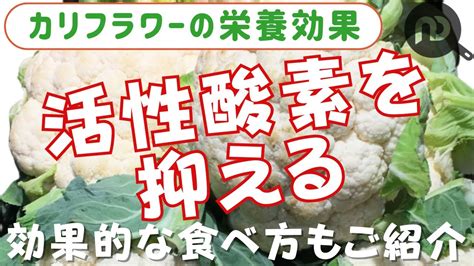 カリフラワーの効果を十分に発揮し、栄養を効率よくとる調理法は？選び方のポイントも！ndkitchen Youtube