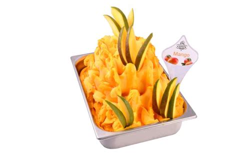 Mango Fruchteis Speiseeis Eis für Eisdielen