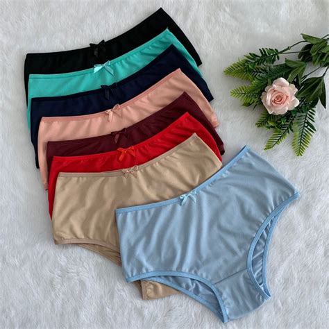 Kit 5 Calcinhas Calçola Básica Tangão Calçola Senhora Cintura ALta Conforto Lingerie Revenda