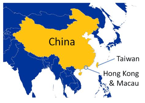 Map Of Taiwan And China And Hong Kong - Cassey Angelique