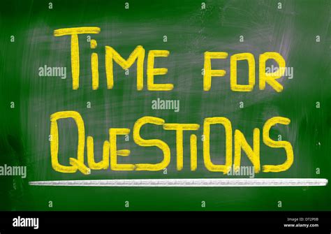 Time For Questions Concept Stock Photo - Alamy