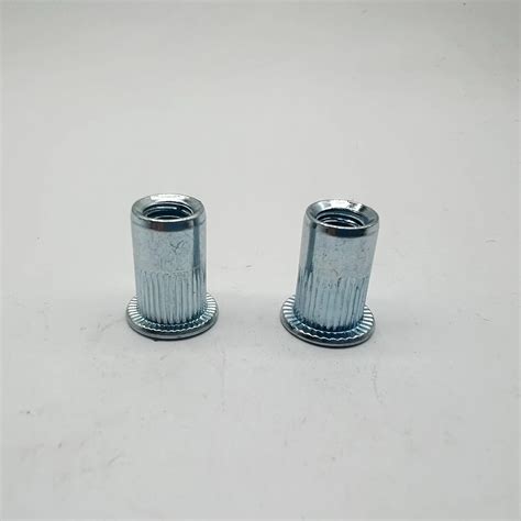 M6 Rivet Nut River Flat Head Knurling Body Zp China Rivet Nut And