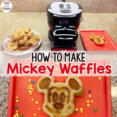 Mickey Mouse Waffle Maker to the rescue! - Fun with Mama