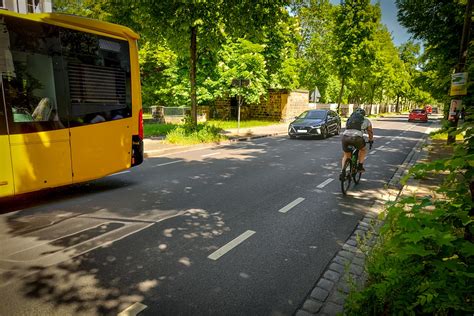 Wo dürfen Radfahrer fahren Verkehr Landeshauptstadt Dresden