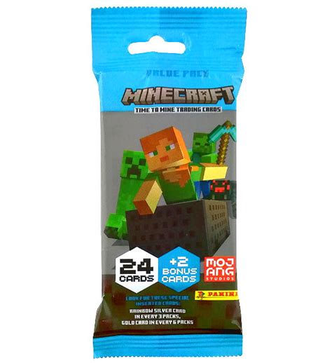 Karty Kolekcjonerskie Panini Minecraft Time To Mine Fatpack Booster