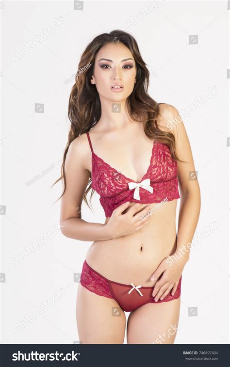 Sexy Dark Red Lingerie Made Lace Stock Photo 746897404 Shutterstock