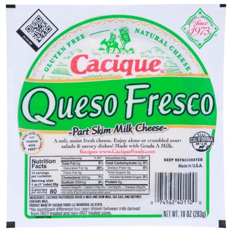 Save On Cacique Queso Fresco Part Skim Cheese Order Online Delivery Giant