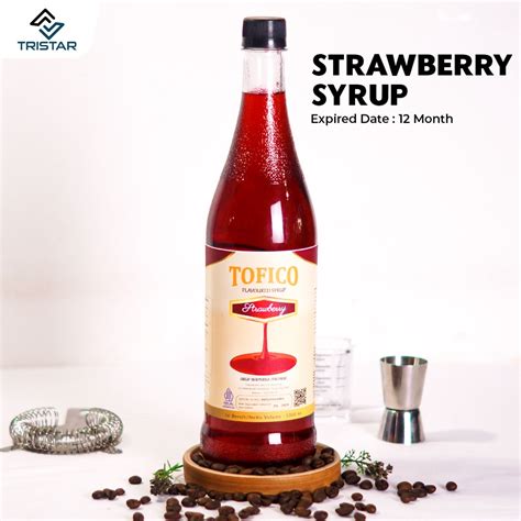 Jual TERLARIS Sirup Premium Rasa Stroberi Strawberry Tofico Syrup