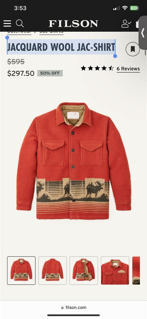Jacquard Wool Jac Shirt Rfilson