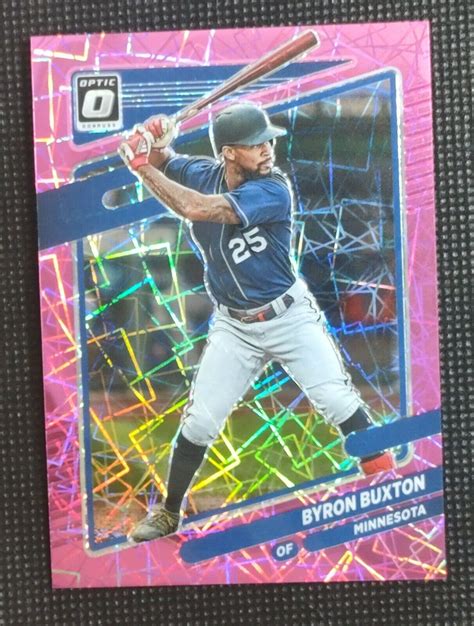 Byron Buxton 2021 Donruss Optic Pink Velocity Prizm 249 151