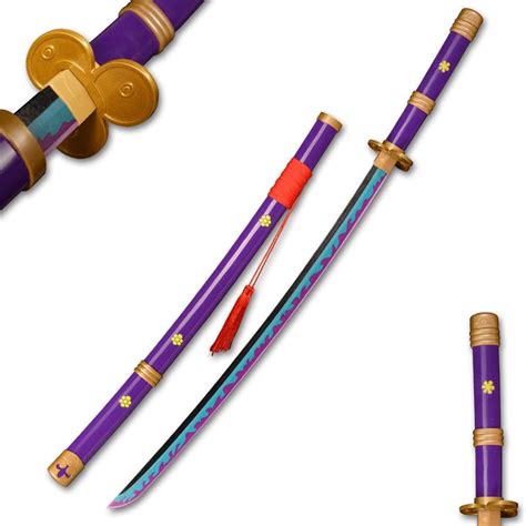 Buy Roronoa Zoro Anime Samurai Cosplay Yama Enma Purple Bamboo Blade