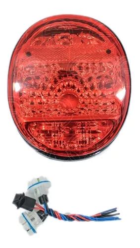 Calavera Sport Vw Vocho Mica Roja 74 03 Con Arnes 1 Envío gratis