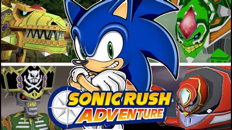 Sonic Rush Adventure All Bosses As Sonic Youtube