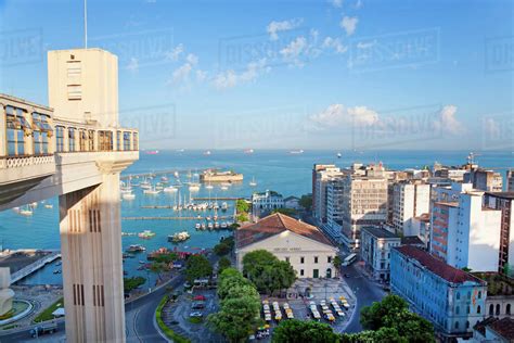 The Elevador Lacerda Which Links Salvador Da Bahia S Cidade Alta With