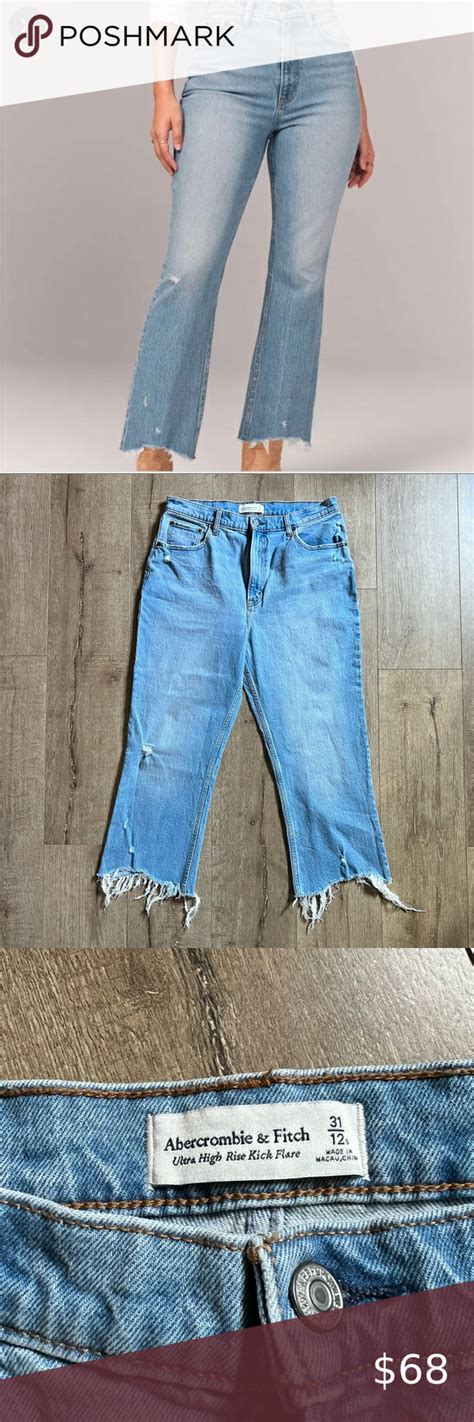 Abercrombie Fitch Ultra High Rise Kick Flare Jeans Size