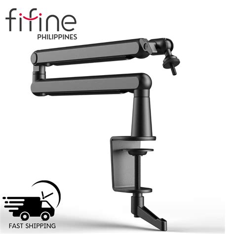 FIFINE BM88 Microphone Flexible Low Profile Suspension Boom Arm Stand