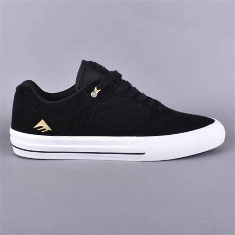 Emerica Reynolds 3 G6 Vulc Skate Shoes - Black/White/Gold - SKATE SHOES ...