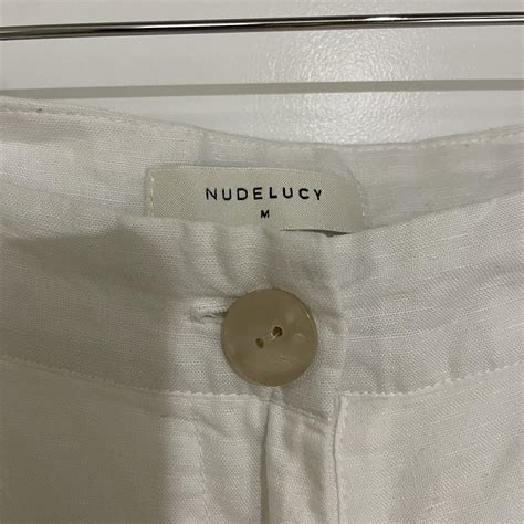 Nude Lucy White Linen Pants Depop