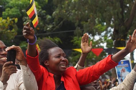 Christian Leader Pope Francis Visits Kampala Uganda Pilgrims Namugongo