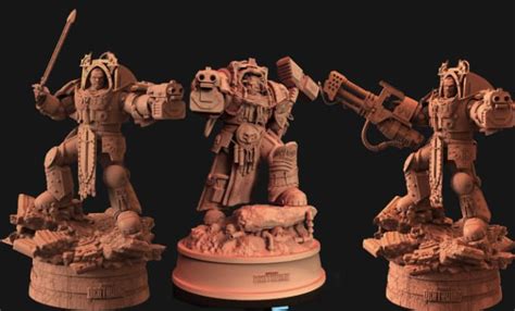 Draw Your Warhammer 40k Character 3d Model 3d Printing Miniature Wargaming Props By San Dral