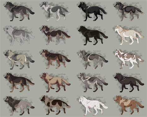 Semi-Realistic Wolf Adoptables Set 11 - CLOSED by Therbis on DeviantArt