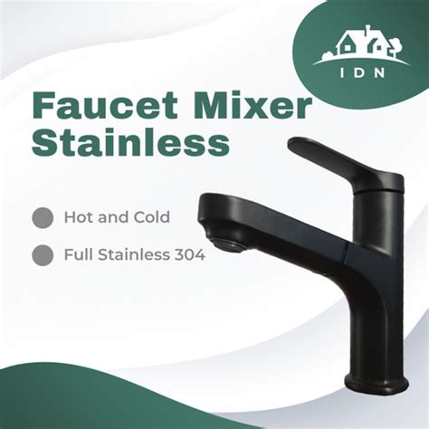 Jual Kran Wastafel Tarik Panas Dingin Keran Air Mixer Hot And Cold Stainles Kota Surabaya