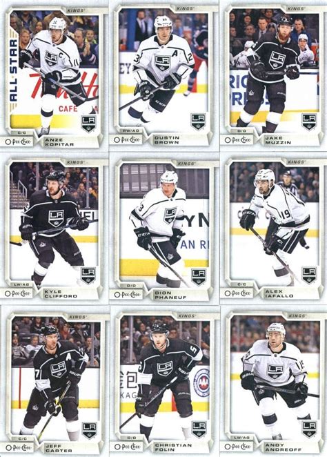 Amazon 2018 19 O Pee Chee Hockey Los Angeles Kings Team Set Of 18