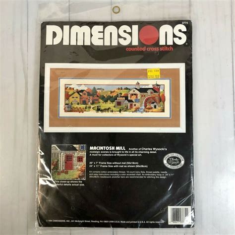 Dimensions Macintosh Mill Counted Cross Stitch Kit Charles Wysocki