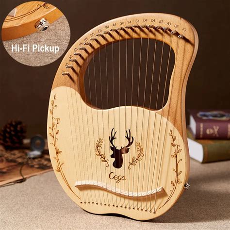 Electric Box Lyre Harp Strings Built In High Fidelity Pickup