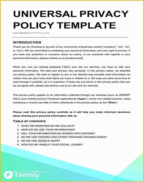 Sms Privacy Policy Template Shopify