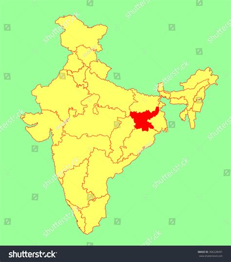 Show Jharkhand In India Map Gillie Donnamarie