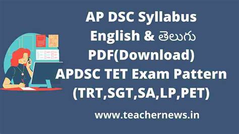 AP DSC SA Syllabus School Assistant Syllabus Exam Pattern 2024