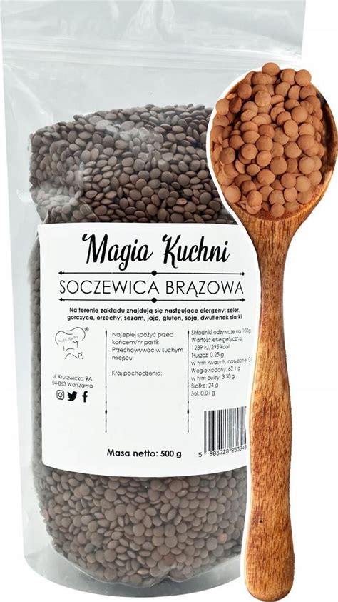 Magia Kuchni Soczewica Br Zowa G Ceny I Opinie Ceneo Pl